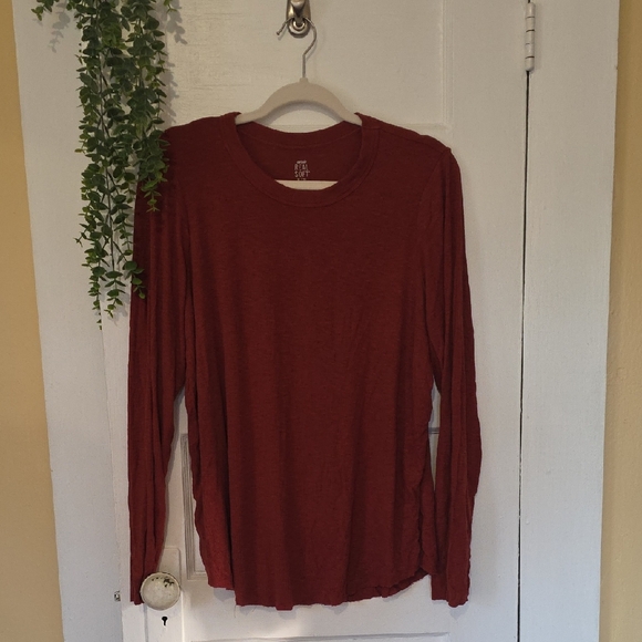 aerie Tops - Aerie Rust Long Sleeve Top
